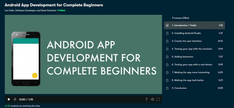 app development course