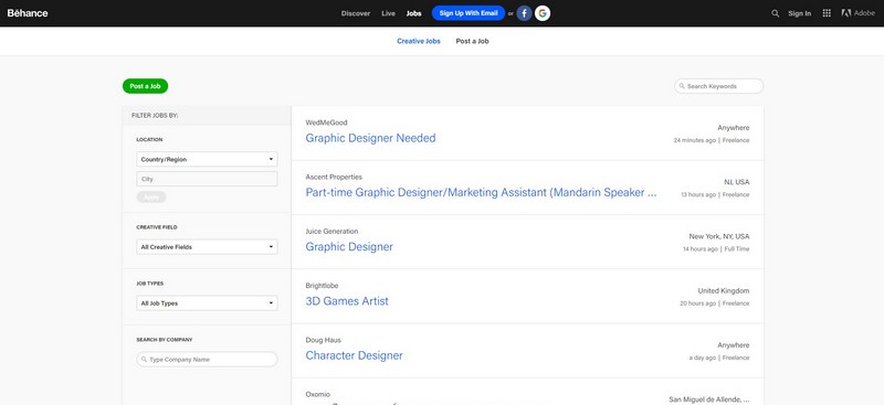 behance jobs