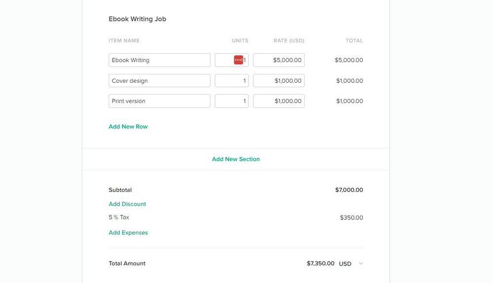 Bonsai dashboard invoices 4