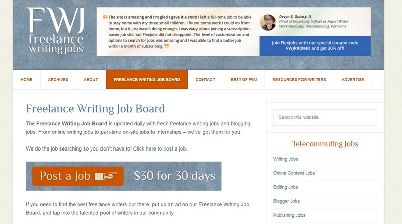 freelance writing gigs