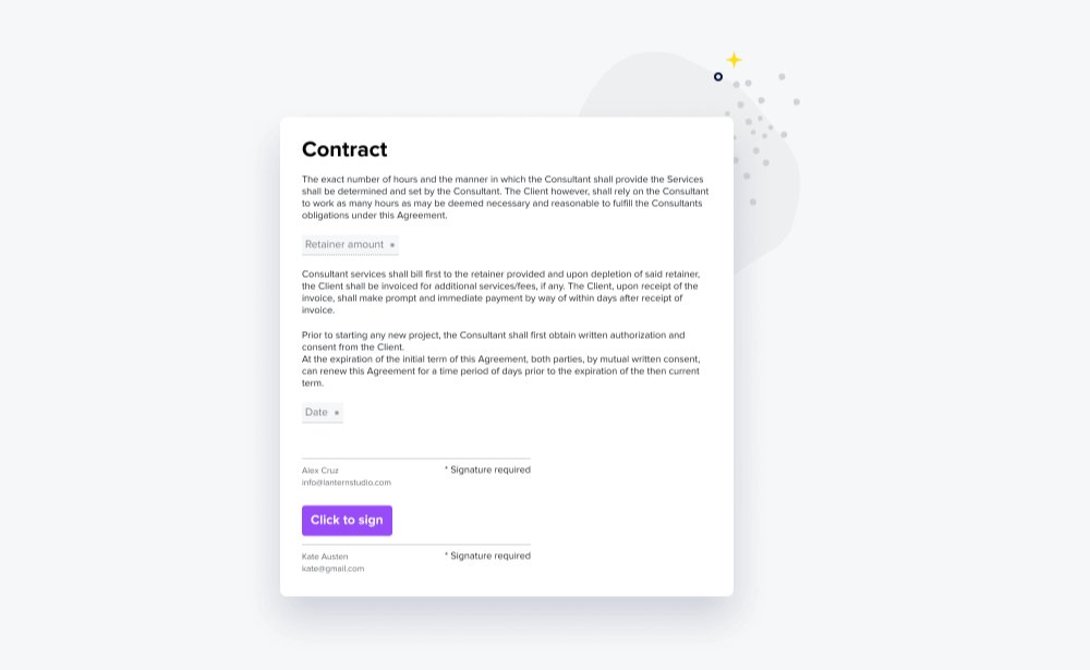 honeybook contracts