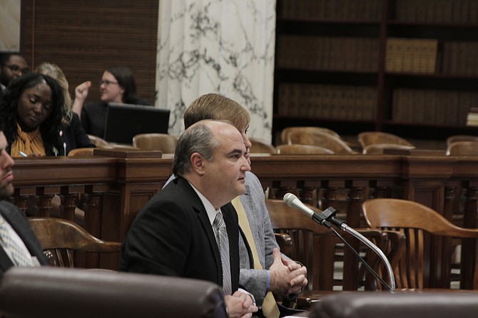 Court records show former Department of Human Services director John Davis pleaded not guilty Wednesday in Hinds County Circuit Court. Photo by Arielle Dreher