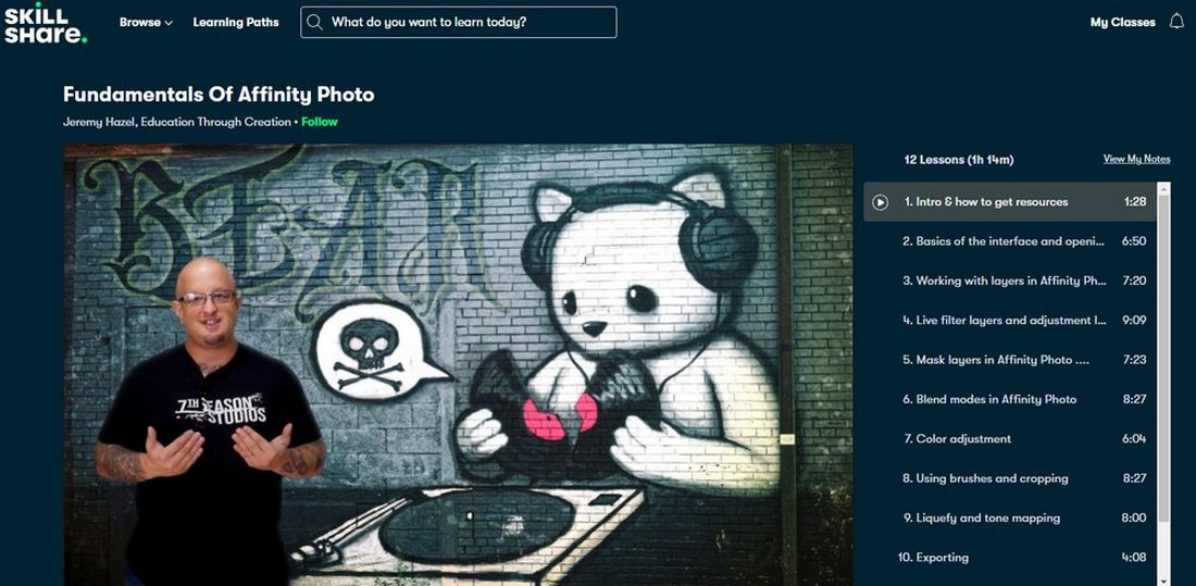 skillshare affinity photo