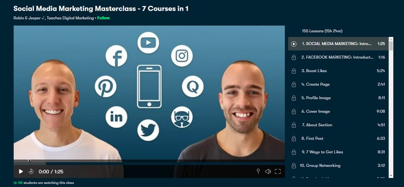 social media marketing course