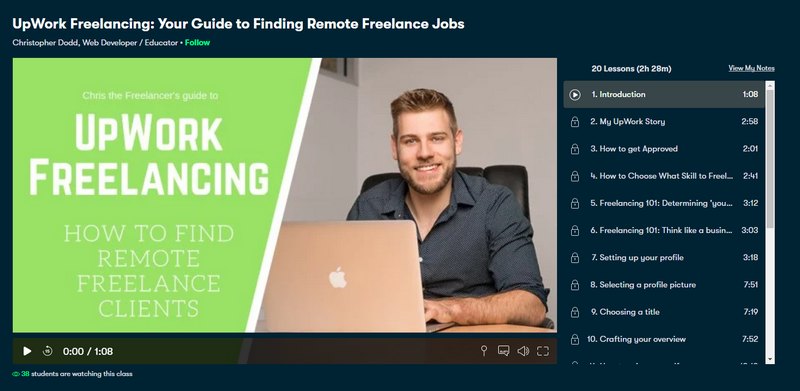 upwork freelancing course